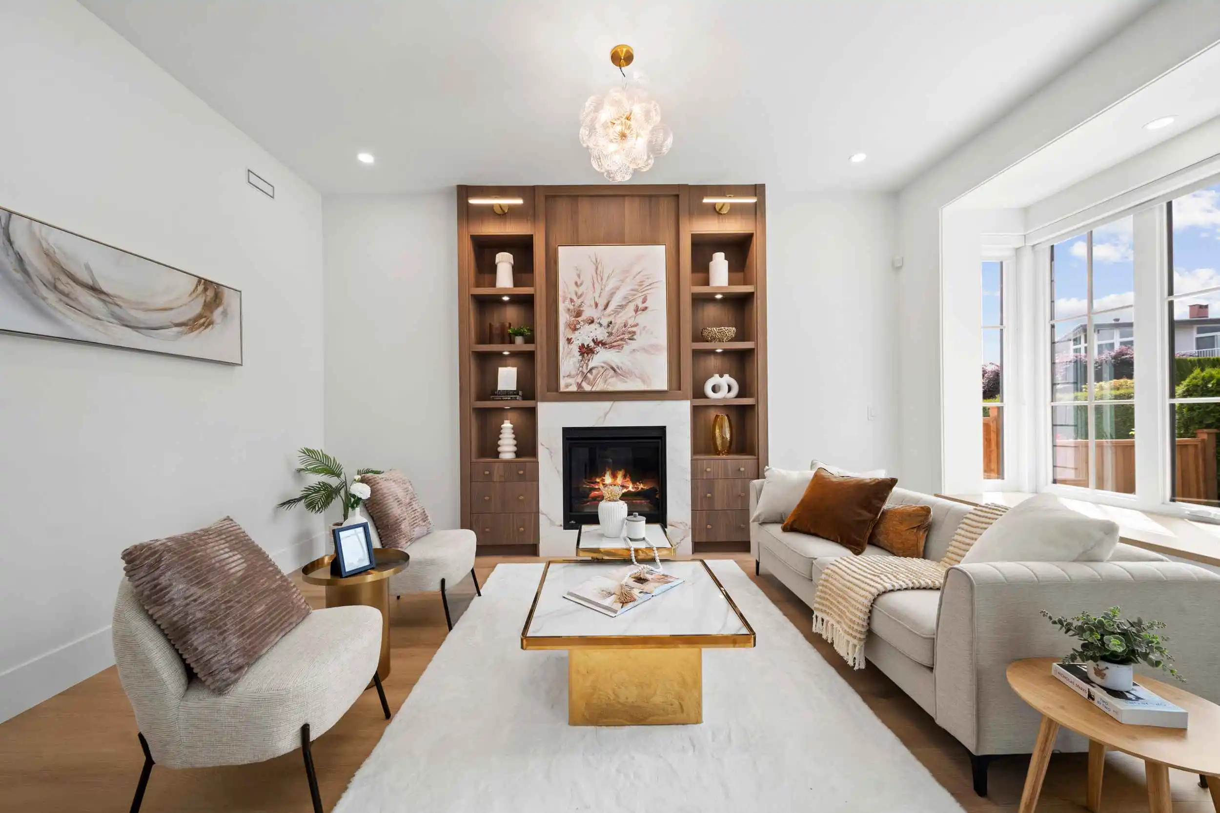 interior corner angle living room